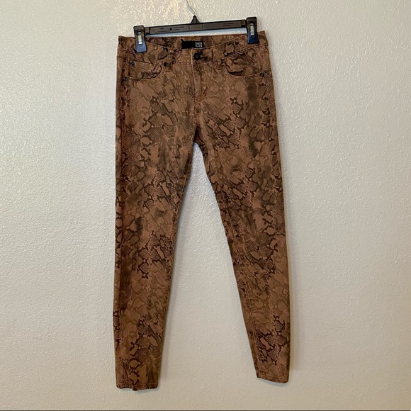 David Kahn Animal Print Skinny Jeans 28 - Picture 1 of 7
